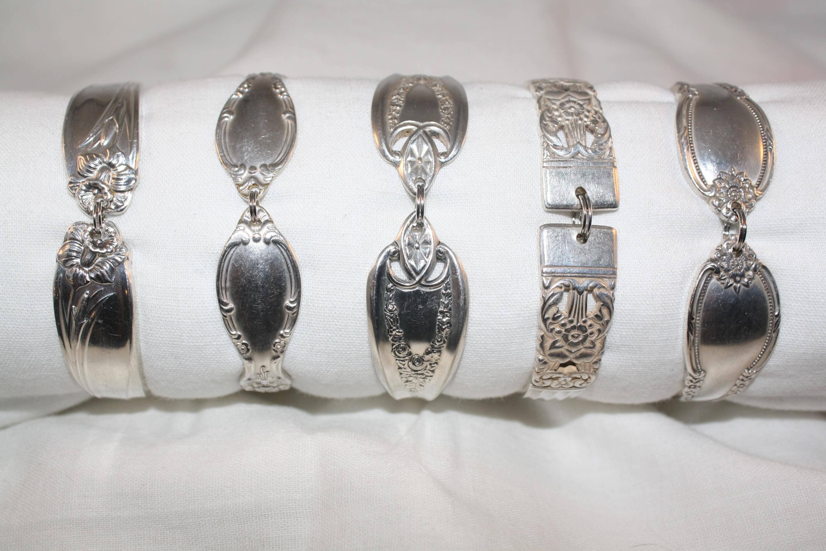 Unique Silver-plated Handle Bracelet