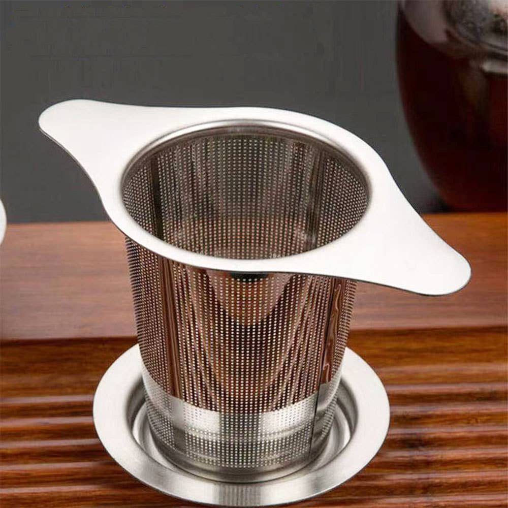 Stainless Steel Tea Infuser with Versatile Lid