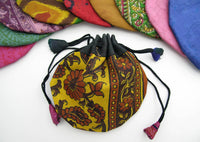 Small Drawstring Pouch - Perfect for Jewelry or Gemstones