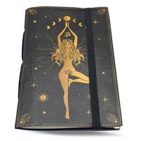 Yogini Journal with Moon Phases on the Cover