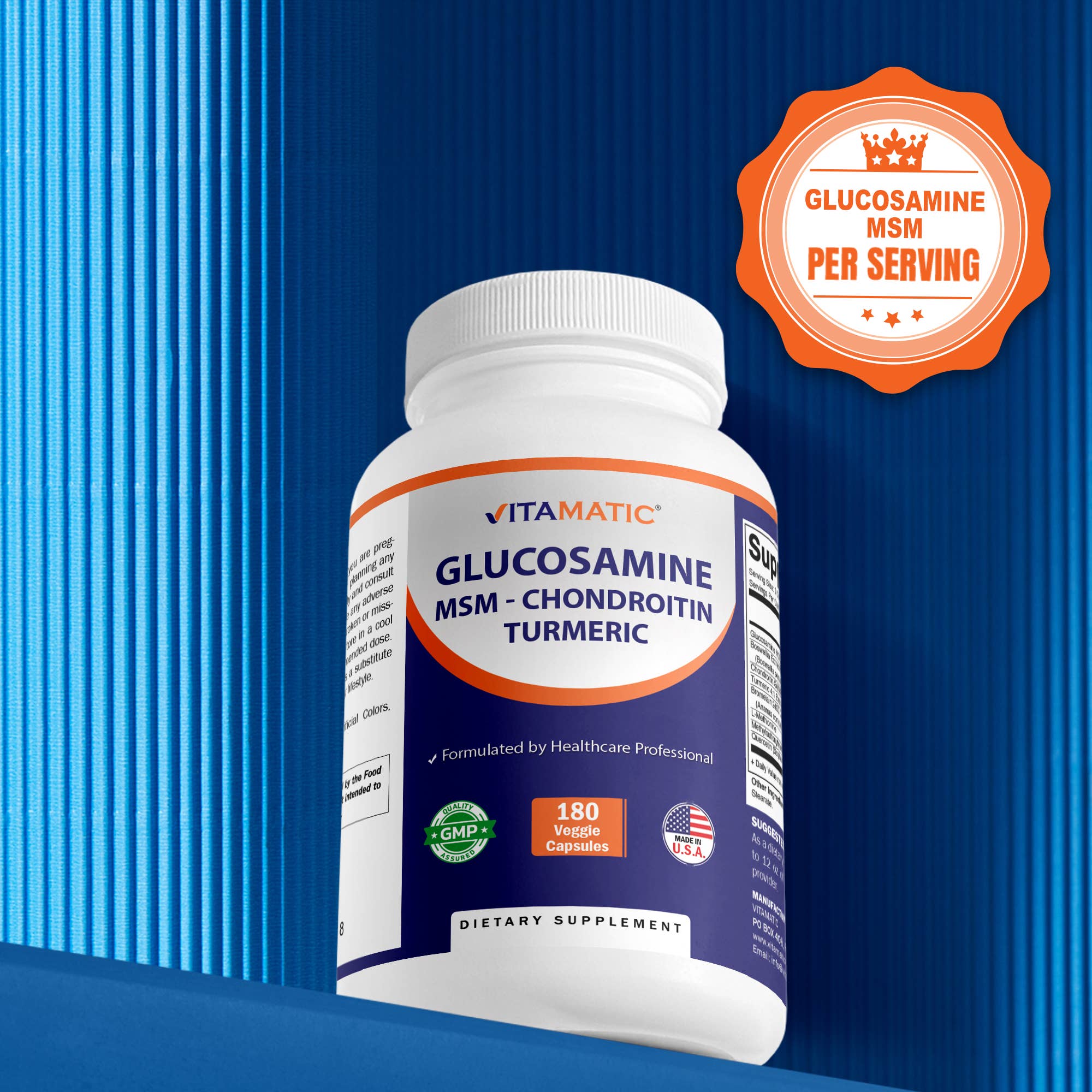 Glucosamine Chondroitin MSM (180 Veggie Capsules)