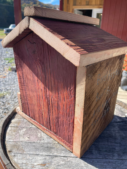 Handmade Birdhouse made in Mill Gap, Virginia