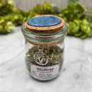 Dried Skullcap in Apothecary Herb Jar w/Tree of Life Charm