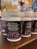 Melatonin, Valerian Root L-Theanine Ashwagandha Supplement