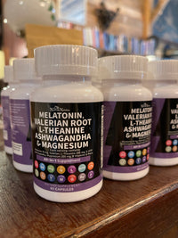 Melatonin, Valerian Root L-Theanine Ashwagandha Supplement