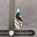 Blue Moon Raven Bead Earrings