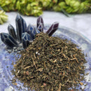 Dried Nettles in Apothecary Herb Jar w/Tree of Life Charm