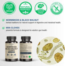 Wormwood Black Walnut Cloves - 60 Capsules