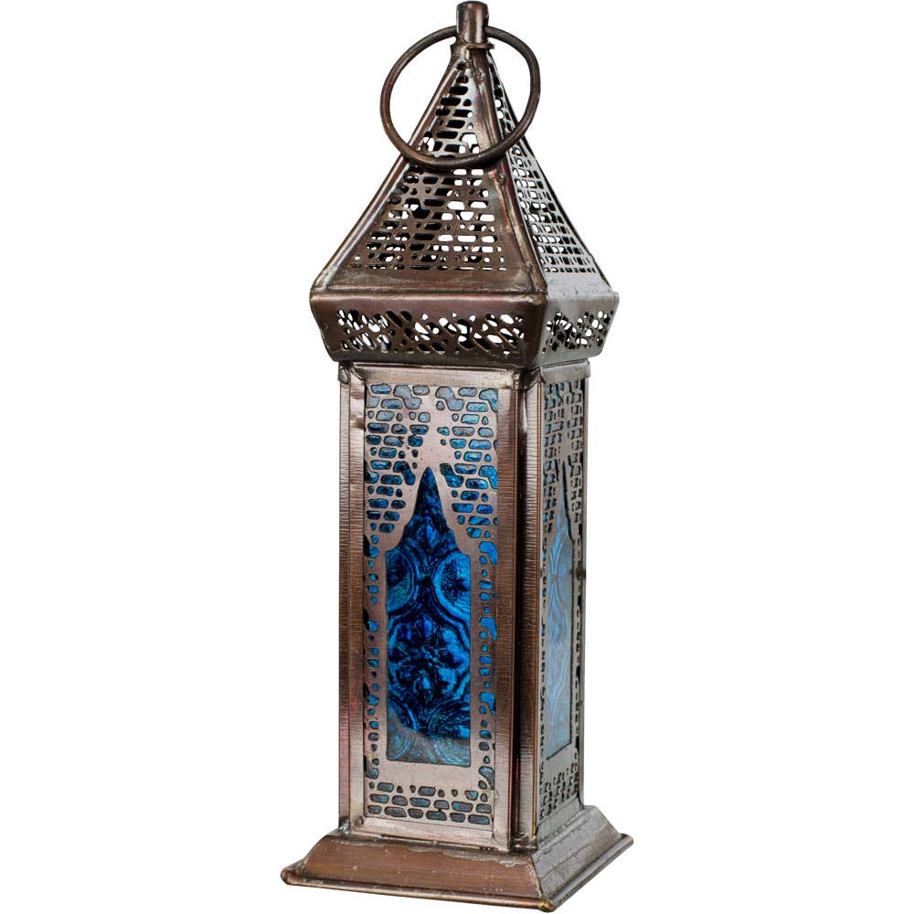 Mystical Lantern with Azurus Turquoise Glass