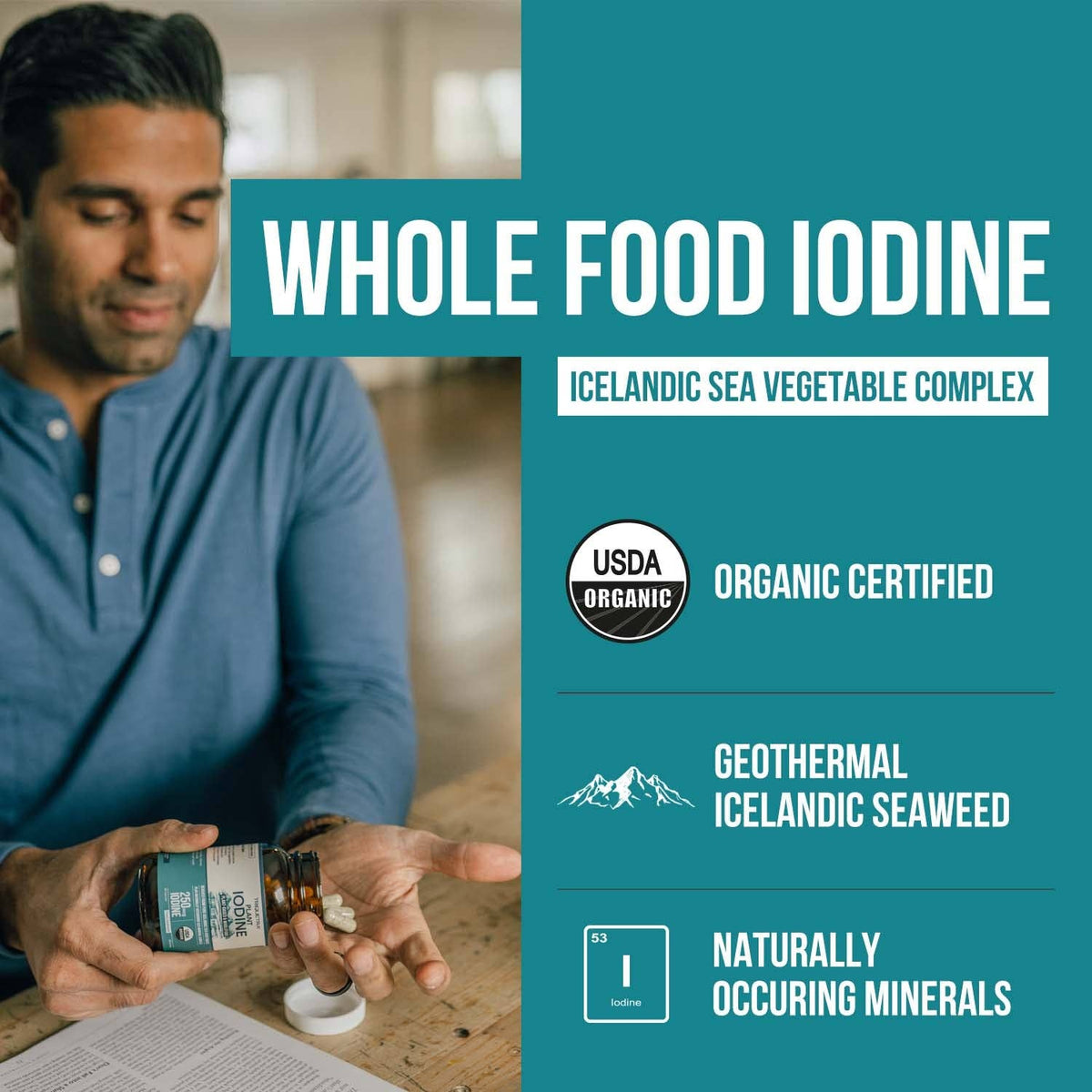 Plant Iodine Whole-Food Iodine Supplement (60 capsules)