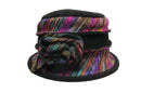 Fleece Hat with Woven Colors, Base Color is Black