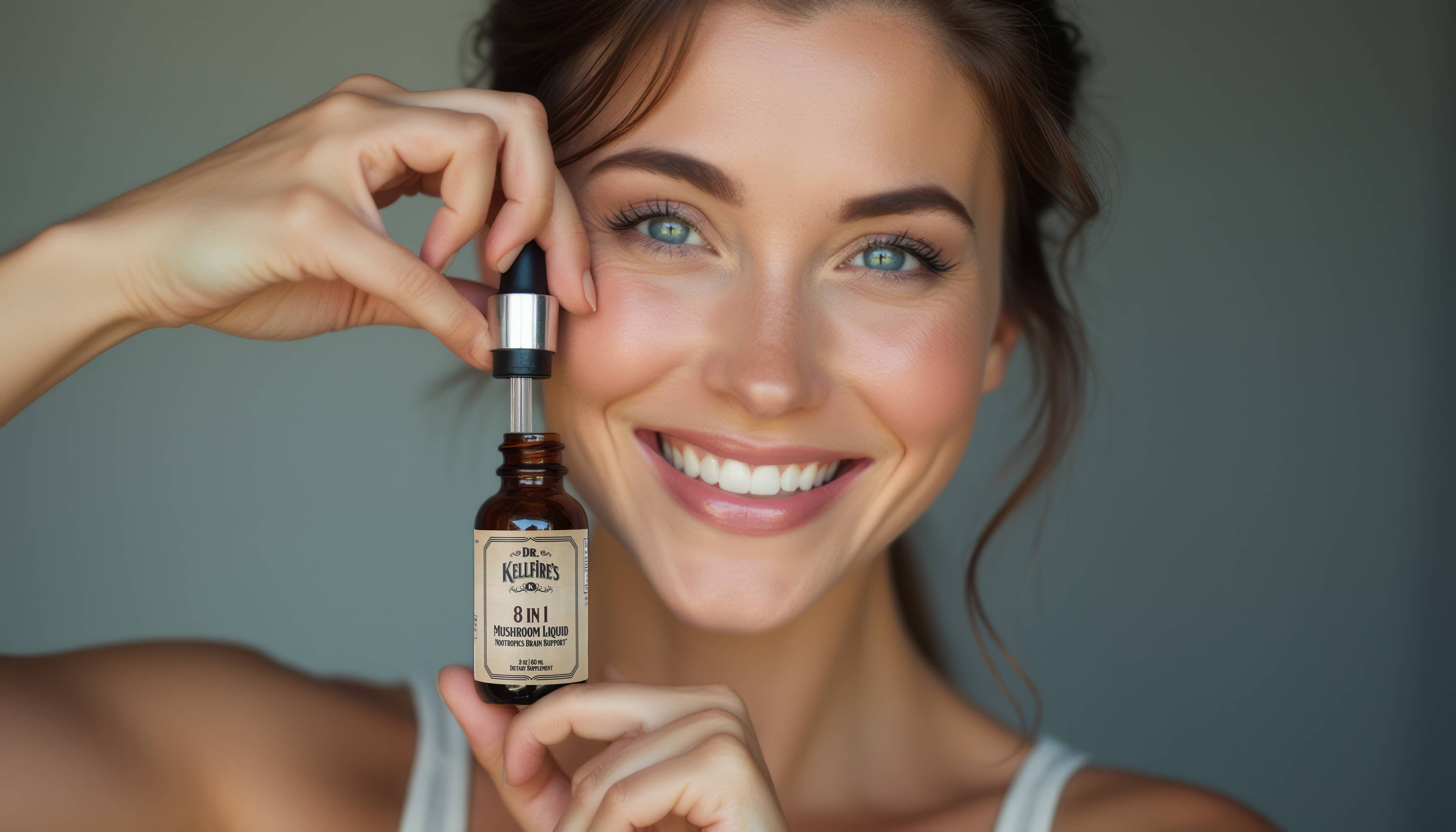 8 in 1 Mushroom Tincture w/Chaga, Mane, Reishi, Maitake, Shiitake, Tremella, & Turkey Tail