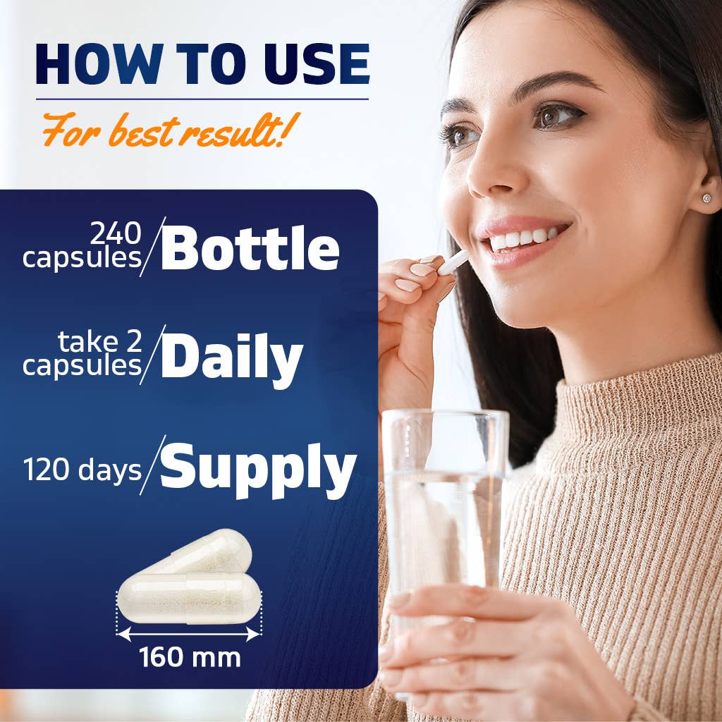 5-HTP - 200mg with B6 (240 Capsules)