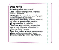 Olloïs Belladonna 30C Vegan Organic; 80 Homeopathic Pellets