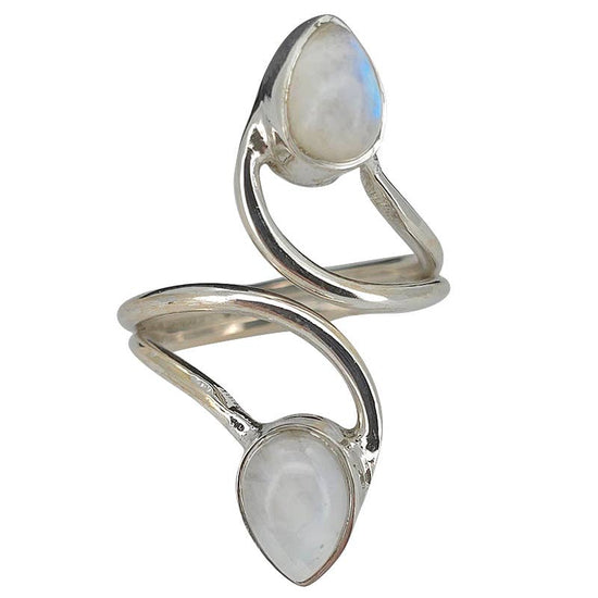 Moonstone Wrap Ring - Wrap your finger with Moonstones!