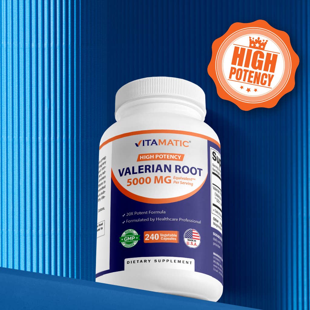 Valerian Root Capsules, 5000 MG (240 caps)