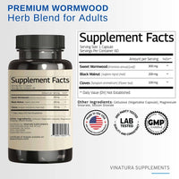 Wormwood Black Walnut Cloves - 60 Capsules