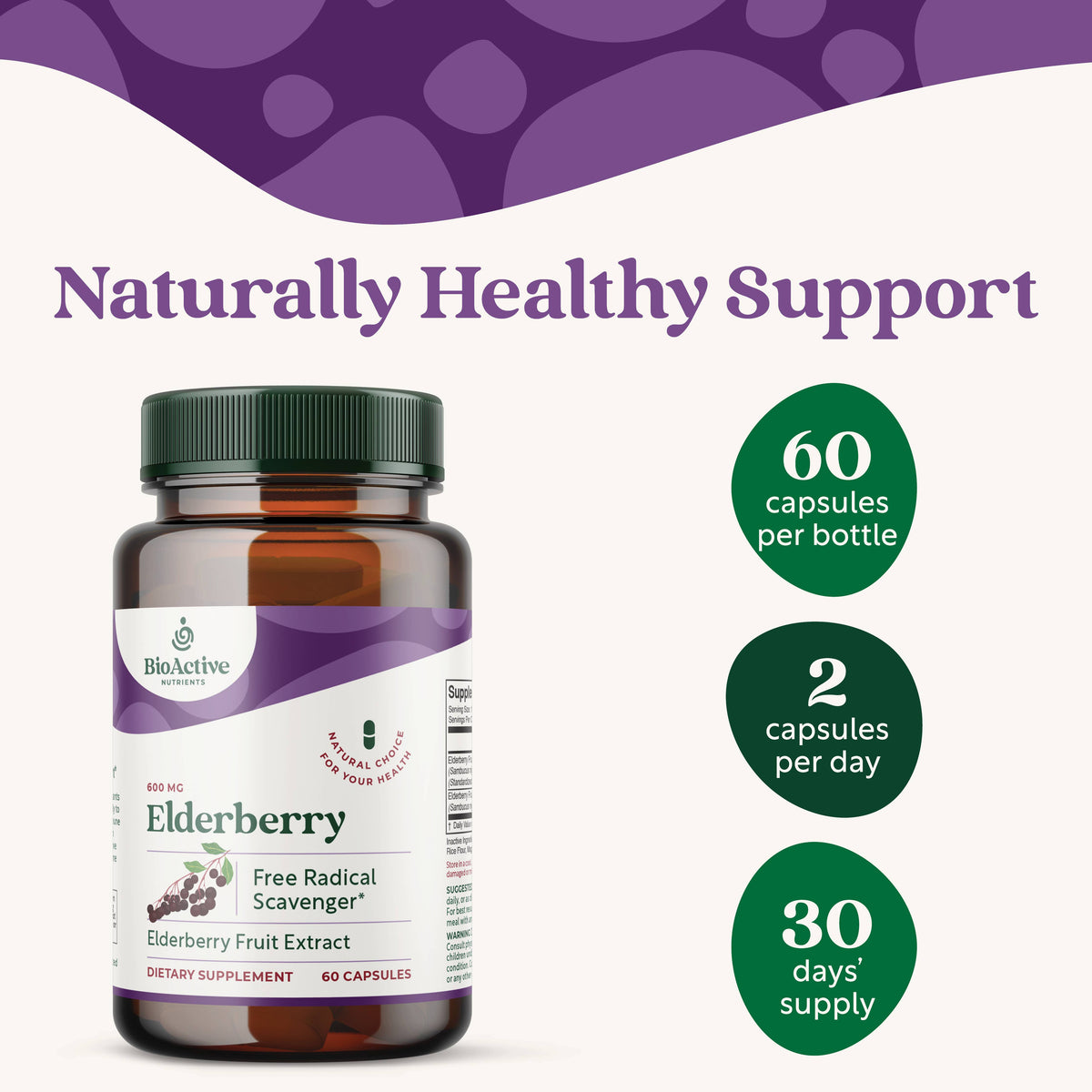 Elderberry 60 caps by BioActive Nutrients
