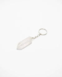 Quartz Crystal Keychain