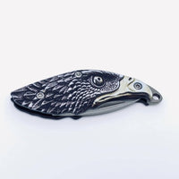 Eagle Head Mini Pocket Knife - Stainless Steel
