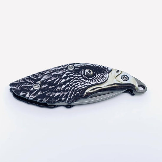 Eagle Head Mini Pocket Knife - Stainless Steel