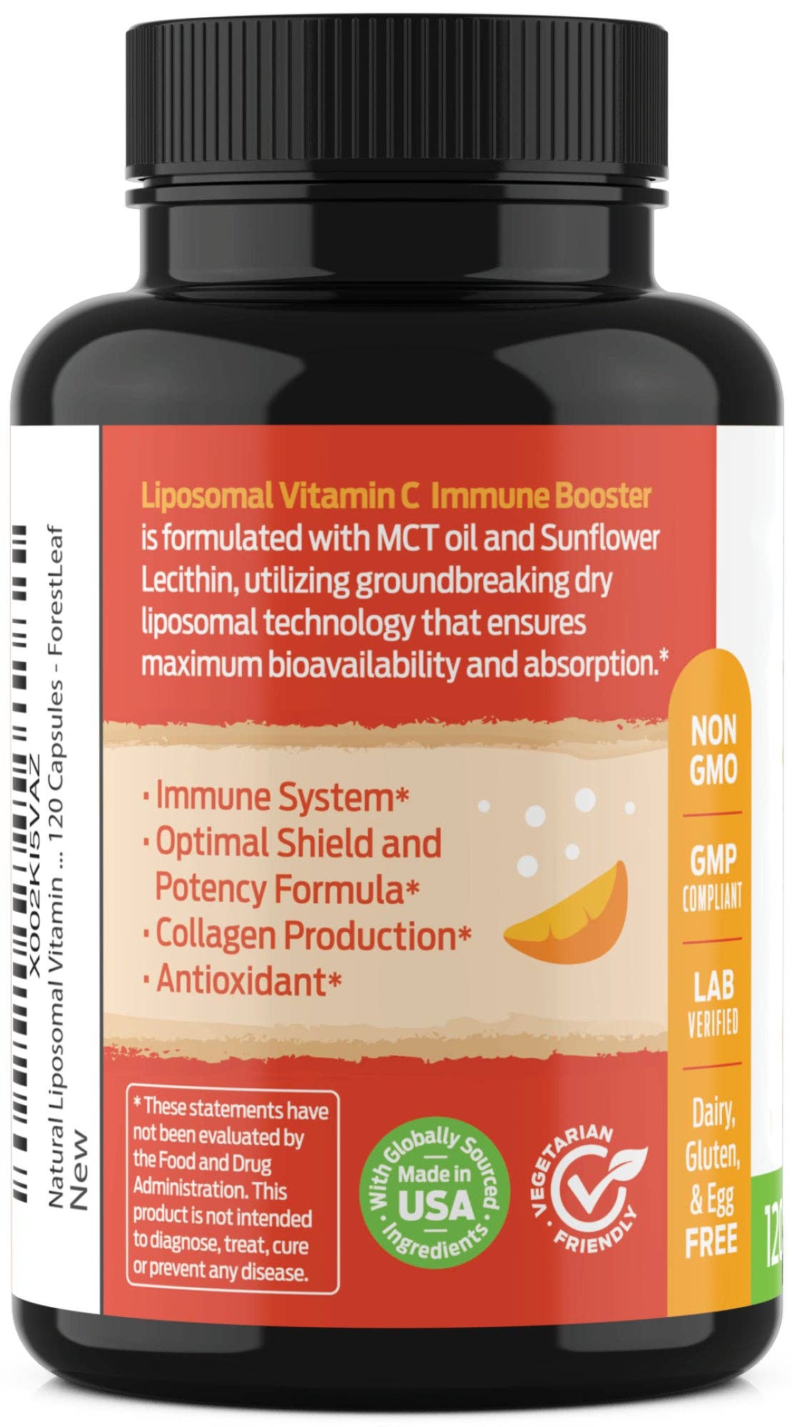 Vitamin C with Liposomal technology for max absorption (120 capsules)