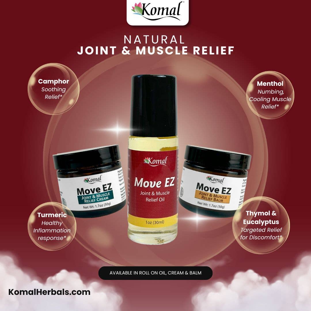 Joint & Muscle Relief Oil (1oz Roller Bottle) - Move EZ