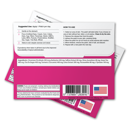 Slim Trim Appetite Suppressant Patch - Reduce Cravings