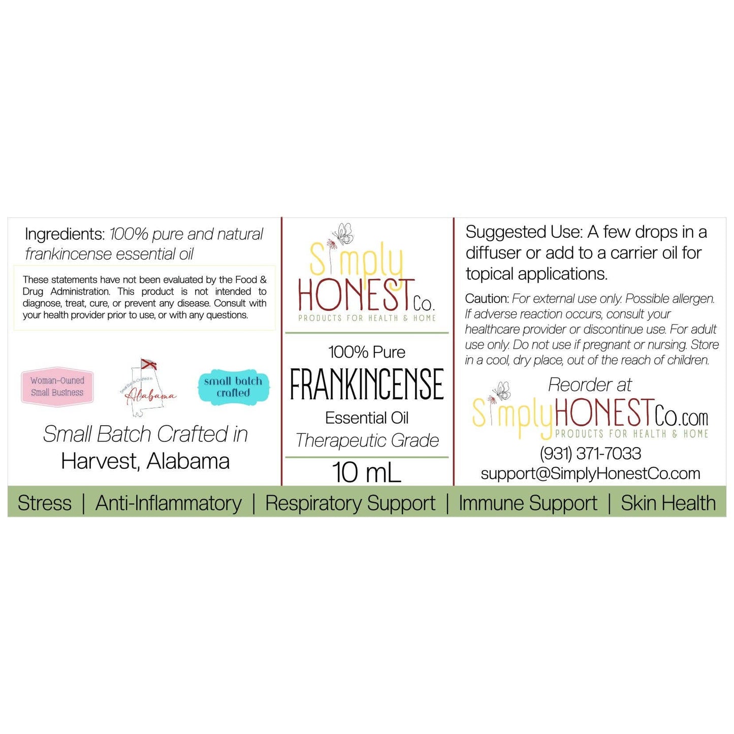 Frankincense Essential Oil (10mL)  100% Pure, Undiluted