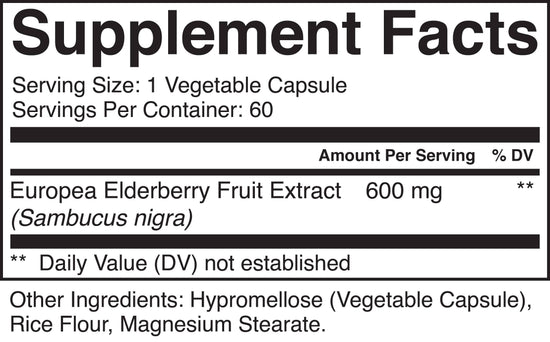 Elderberry Capsules (60 caps)