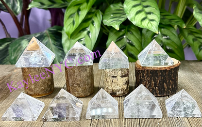 Natural Clear Quartz Crystal Pyramid