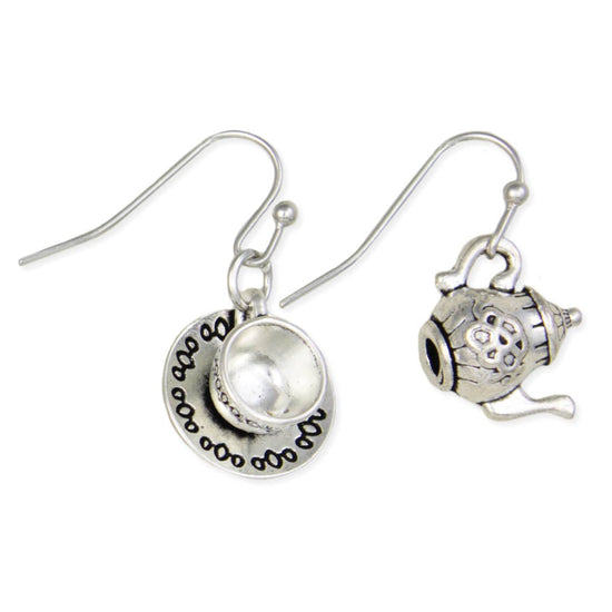 Tea Kettle & Tea Cup Earrings