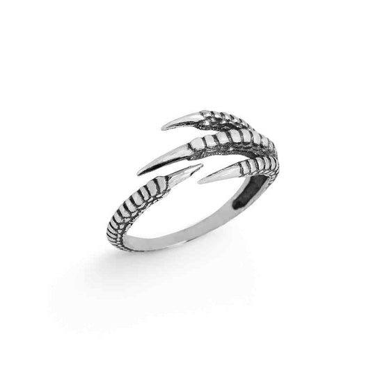 Bird Claw Ring - Sterling Silver Adjustable