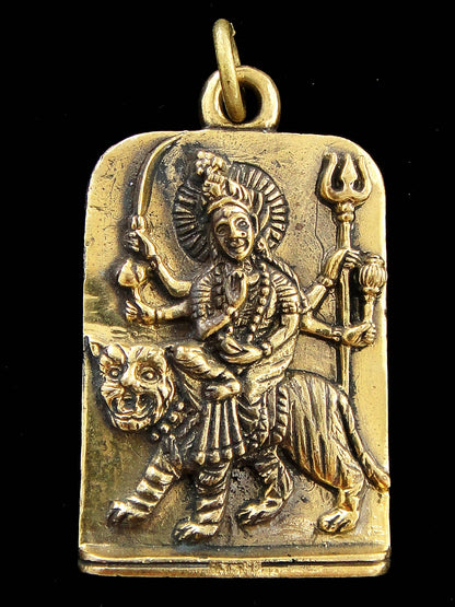 Durga Deity & OM Pendant