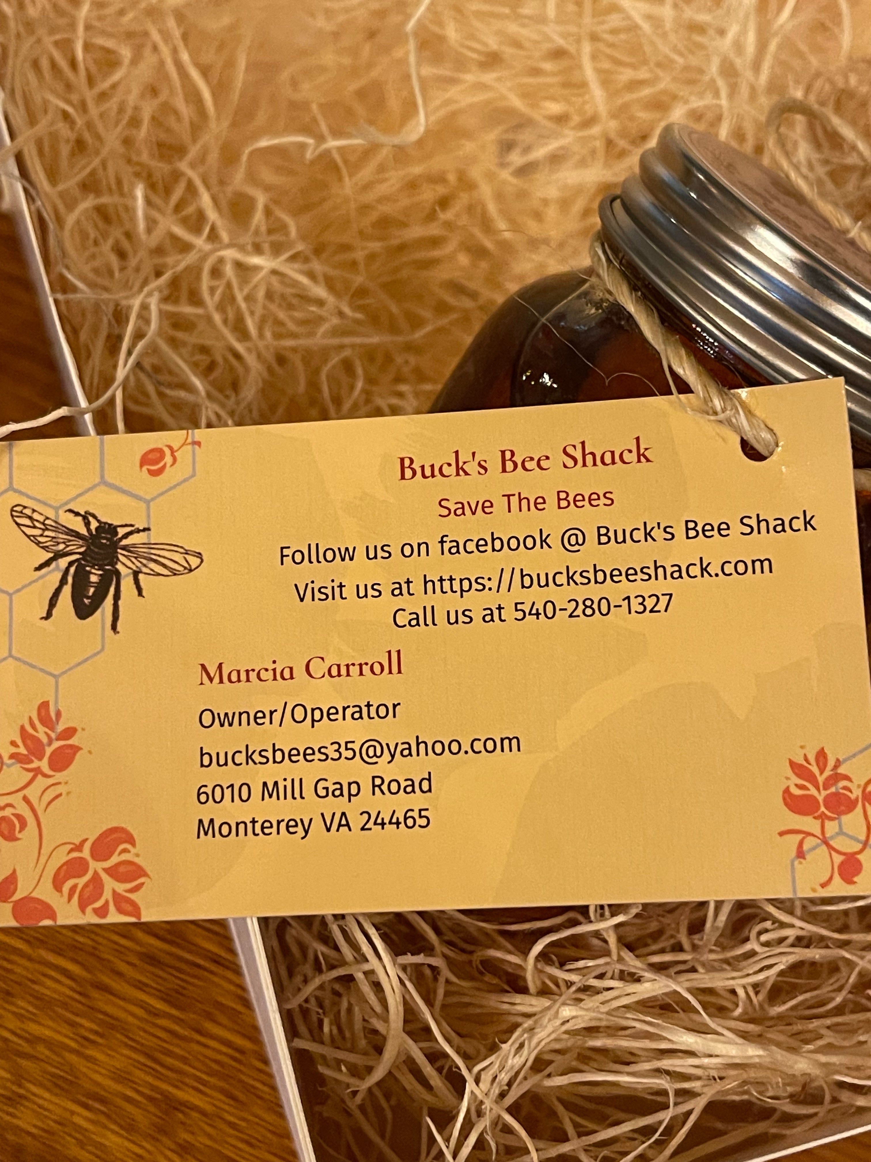 Buck’s Bee Shack Honey