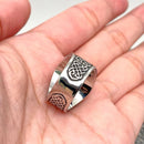 Viking Celtic Knot Tree of Life Titanium Steel Ring (Size 13)