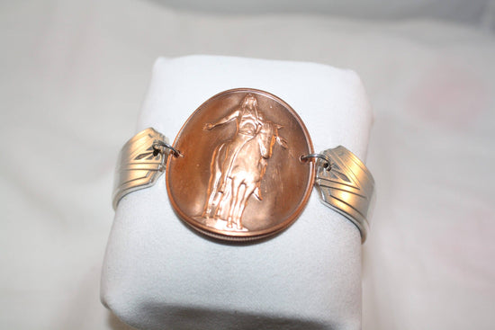 Copper Coin Spoon Bracelet