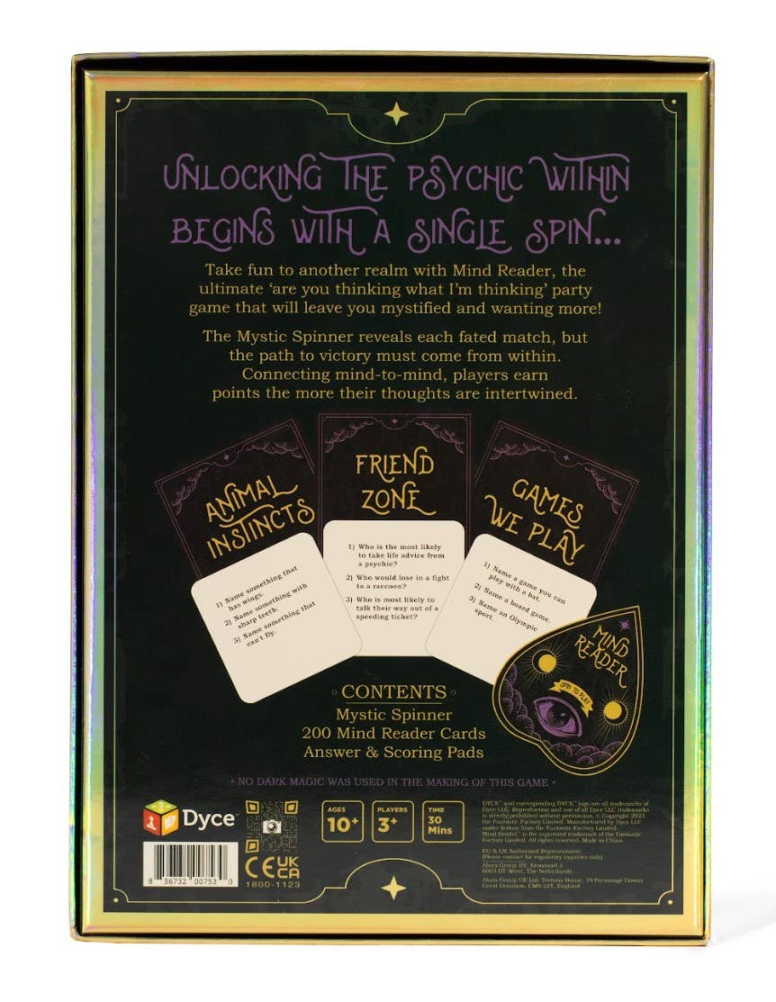 MIND READER, The Psychic Party Game