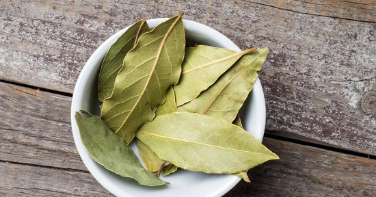 Organic Bay Leaf in a small glass bottle