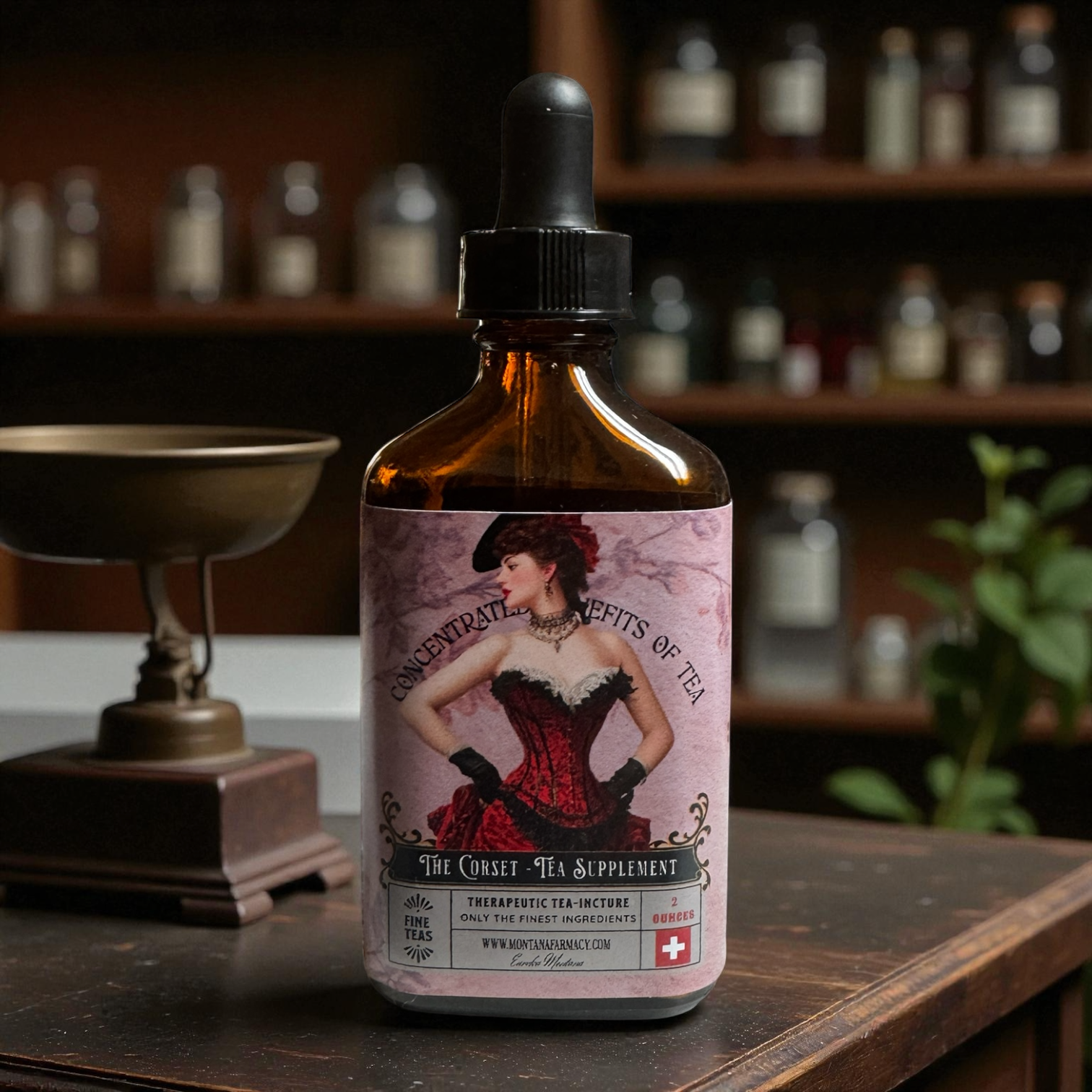 Victorian Corset Weight Support Herbal Tea elixir Drops