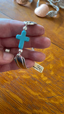 Cross Bracelet - Turquoise