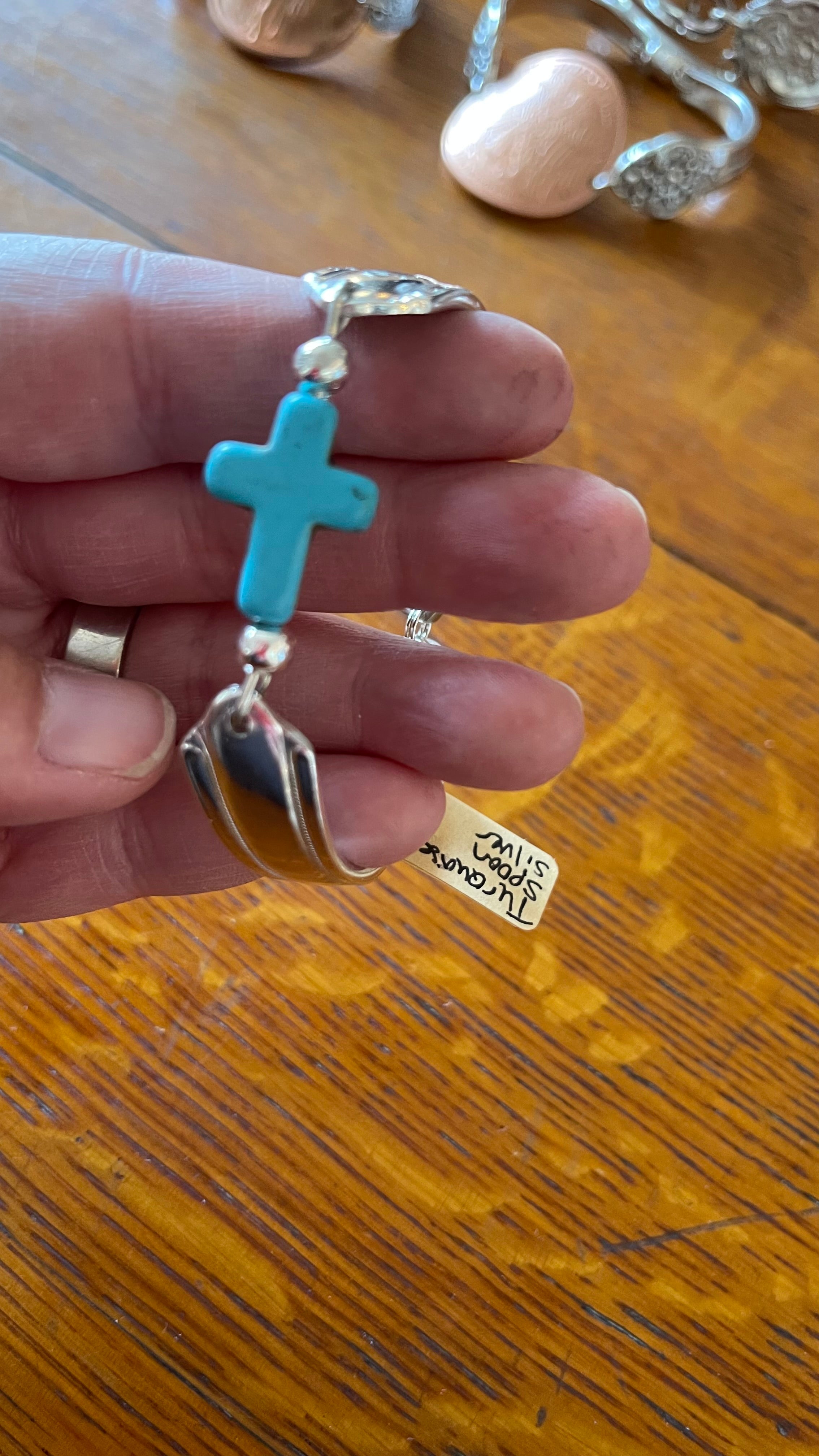 Cross Bracelet - Turquoise