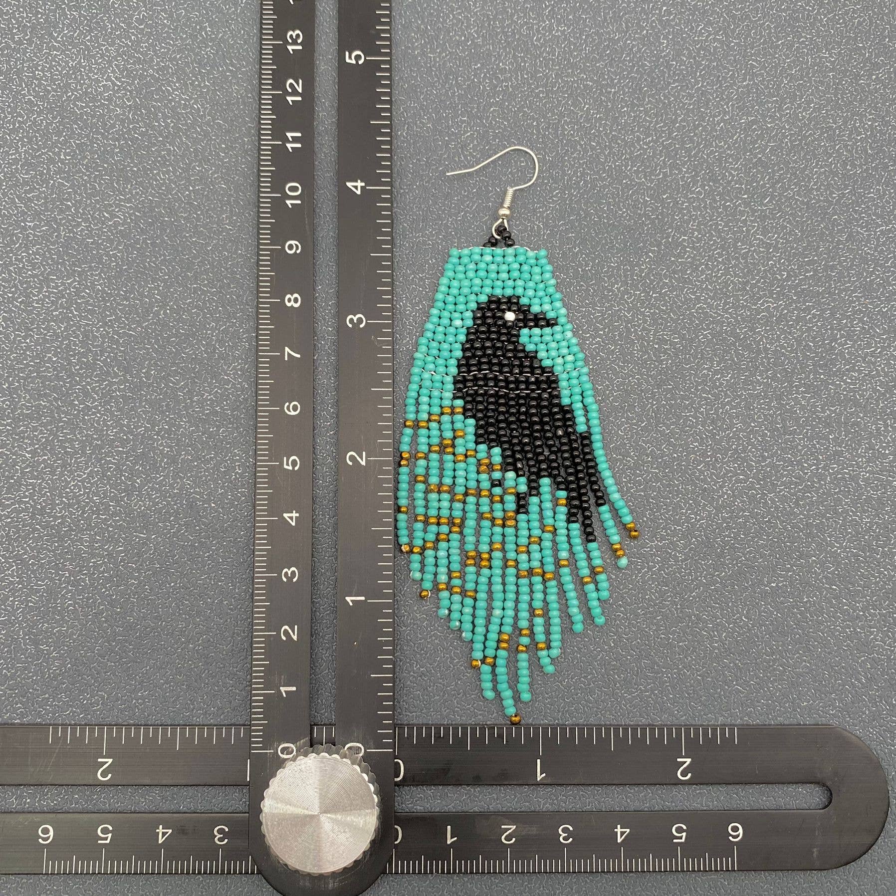 Raven Bead Earrings
