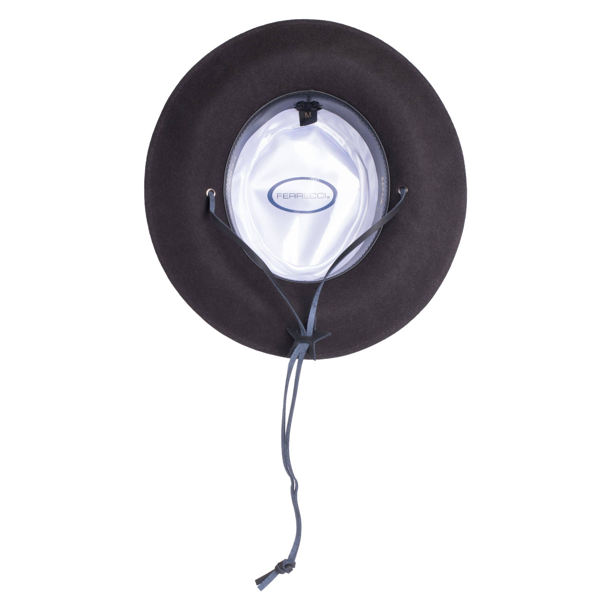 Fedora Hat - Wide Brim Hat, Old West Wyatt Earp style (Size Large)