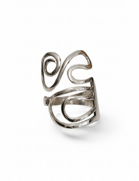 Adjustable Ether Sterling Silver Ring