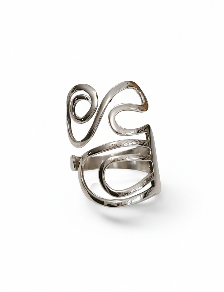 Adjustable Ether Sterling Silver Ring