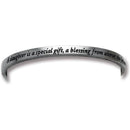Special Message Pewter Bangle - Great gift (3 inches)
