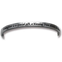 Special Message Pewter Bangle - Great gift (3 inches)