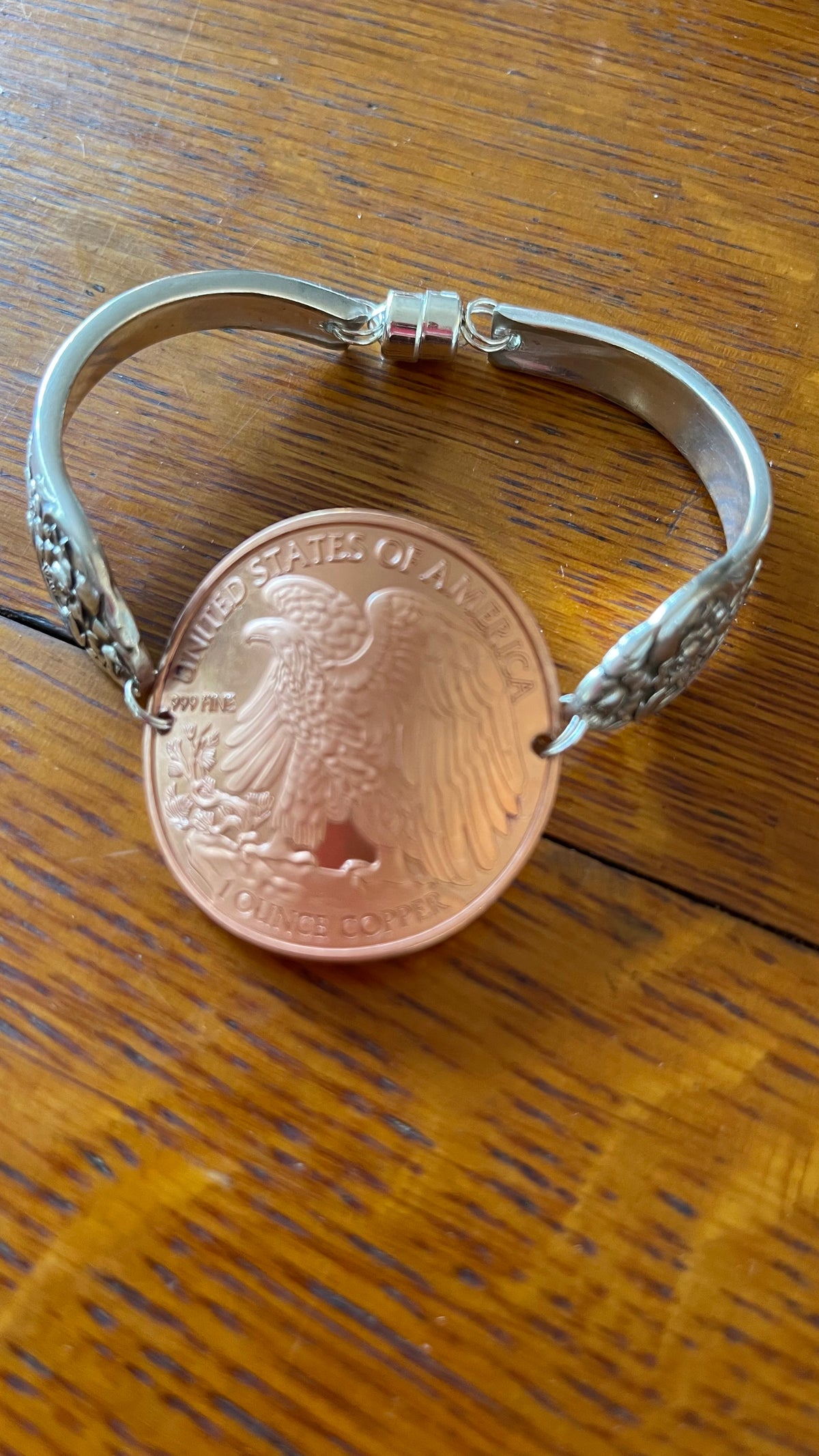 Copper Coin Spoon Bracelet