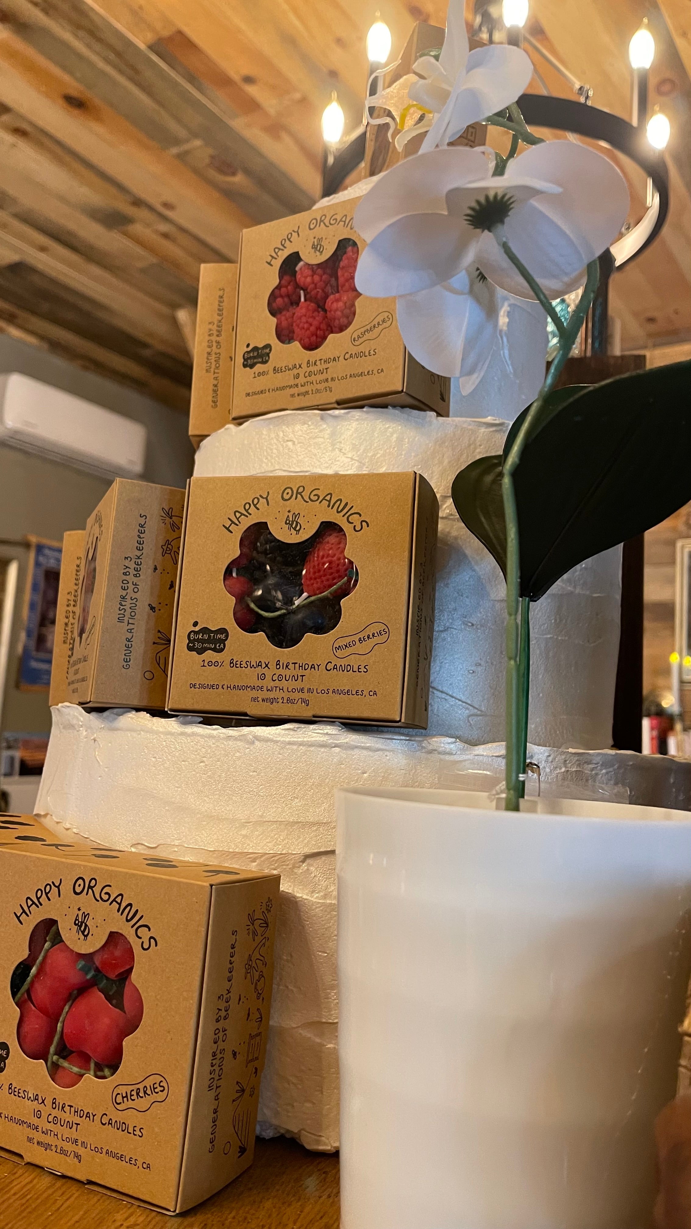 Mixed Berry Beeswax Candles